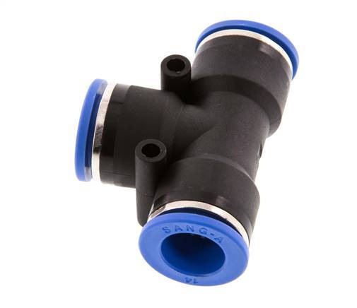 Racor en T de 14 mm PA 66 NBR