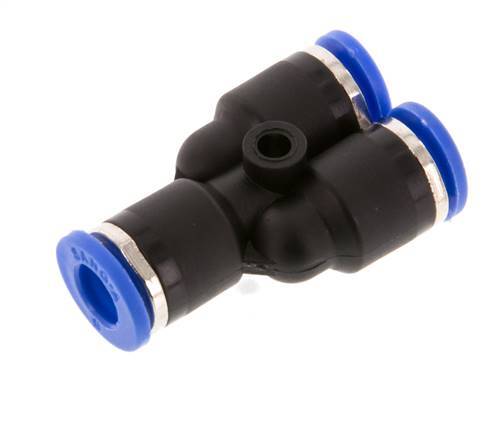 Racor rápido en Y de 6 mm PA 66 NBR [2 piezas]