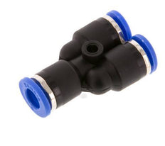 Racor rápido en Y de 6 mm PA 66 NBR [2 piezas]