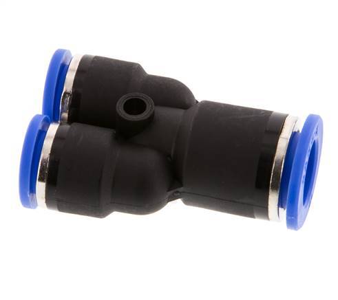 Racor rápido en Y de 10 mm x 12 mm PA 66 NBR