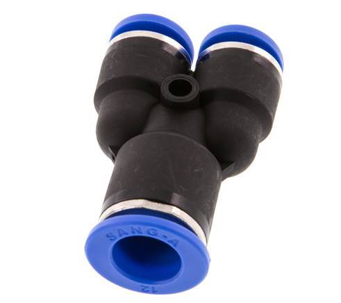 Racor rápido en Y de 10 mm x 12 mm PA 66 NBR