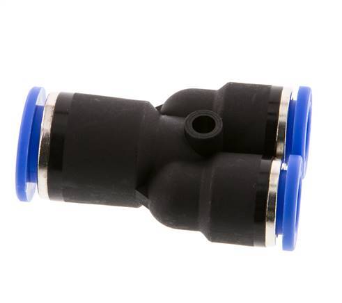 Racor rápido en Y de 10 mm x 12 mm PA 66 NBR