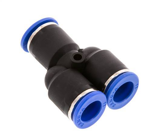 Racor rápido en Y de 12 mm PA 66 NBR