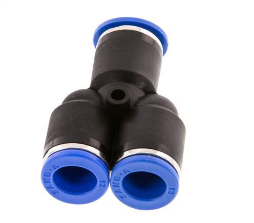 Racor rápido en Y de 12 mm PA 66 NBR