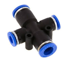 Racor en cruz 6mm x 8mm PA 66 NBR 2 salidas