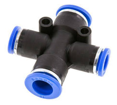 Racor en cruz 8mm x 10mm PA 66 NBR 2 salidas
