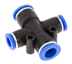 Racor en cruz 8mm x 10mm PA 66 NBR 2 salidas