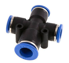 Racor en cruz 10mm x 12mm PA 66 NBR 3 salidas