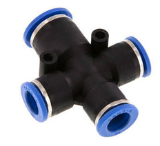 Racor en cruz 10mm x 12mm PA 66 NBR 3 salidas