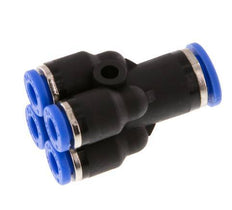 Racor en Y de 4mm x 6mm para colectores Latón/PA 66 NBR [2 piezas]