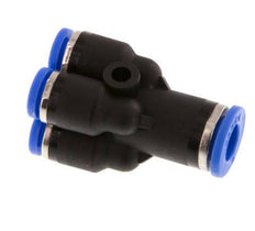 Racor en Y de 4mm x 6mm para colectores Latón/PA 66 NBR [2 piezas]