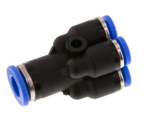 Racor en Y de 4mm x 6mm para colectores Latón/PA 66 NBR [2 piezas]