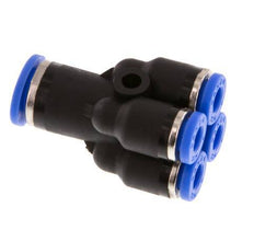 Racor en Y de 4mm x 6mm para colectores Latón/PA 66 NBR [2 piezas]