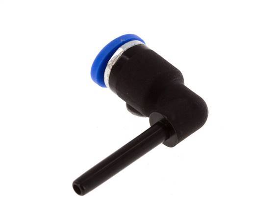 Racor de 3mm x 3mm 90deg con enchufe PA 66 NBR [5 Piezas]