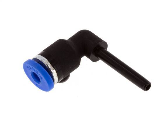 Racor de 3mm x 3mm 90deg con enchufe PA 66 NBR [5 Piezas]