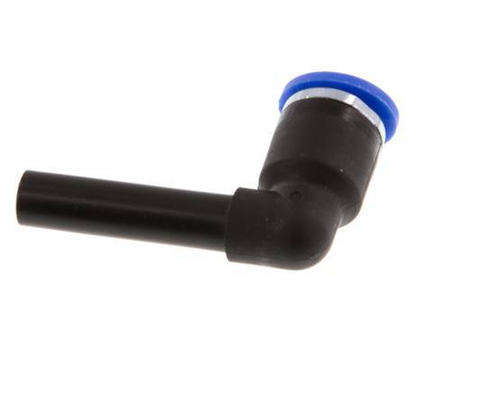 Racor rápido acodado de 90 grados 6 mm x 6 mm con enchufe PA 66 NBR [2 piezas]