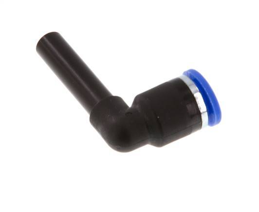 Racor rápido acodado de 90 grados 6 mm x 6 mm con enchufe PA 66 NBR [2 piezas]
