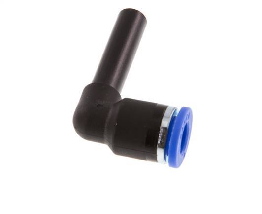 Racor rápido acodado de 90 grados 6 mm x 6 mm con enchufe PA 66 NBR [2 piezas]