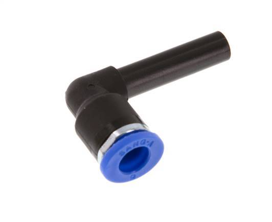 Racor rápido acodado de 90 grados 6 mm x 6 mm con enchufe PA 66 NBR [2 piezas]