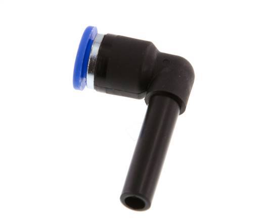 Racor rápido acodado de 90 grados 6 mm x 6 mm con enchufe PA 66 NBR [2 piezas]