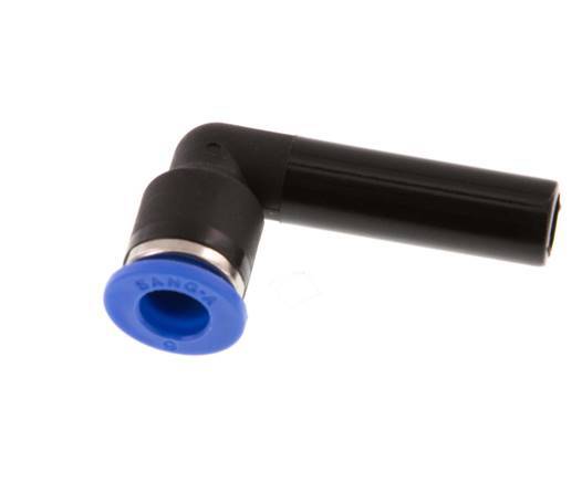 Racor de 6mm x 8mm 90deg con enchufe PA 66 NBR [2 piezas]