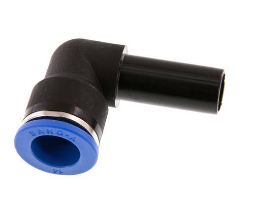 Codo de 14mm x 14mm 90deg Racor con enchufe PA 66 NBR [2 Piezas]