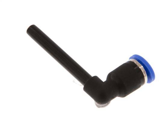 Racor de 4mm x 4mm 90deg con manguito largo de PA 66 NBR [2 piezas]