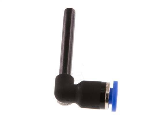 Racor de 4mm x 4mm 90deg con manguito largo de PA 66 NBR [2 piezas]