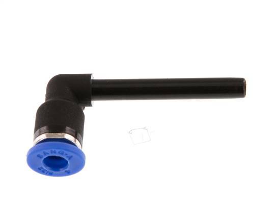 Racor de 4mm x 4mm 90deg con manguito largo de PA 66 NBR [2 piezas]