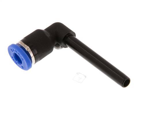 Racor de 4mm x 4mm 90deg con manguito largo de PA 66 NBR [2 piezas]