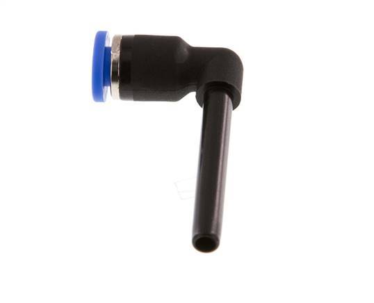 Racor de 4mm x 4mm 90deg con manguito largo de PA 66 NBR [2 piezas]