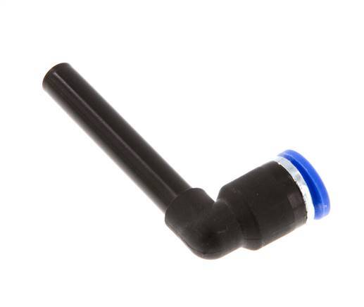 Racor de 6mm x 6mm 90deg con manguito largo de PA 66 NBR [2 piezas]