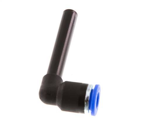 Racor de 6mm x 6mm 90deg con manguito largo de PA 66 NBR [2 piezas]