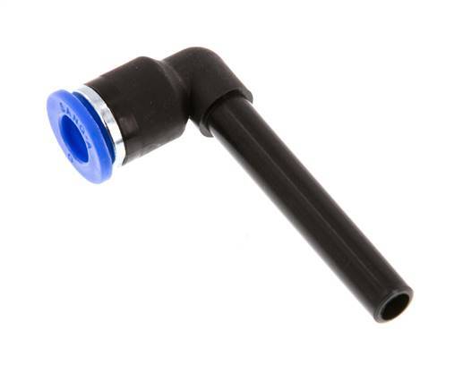 Racor de 6mm x 6mm 90deg con manguito largo de PA 66 NBR [2 piezas]