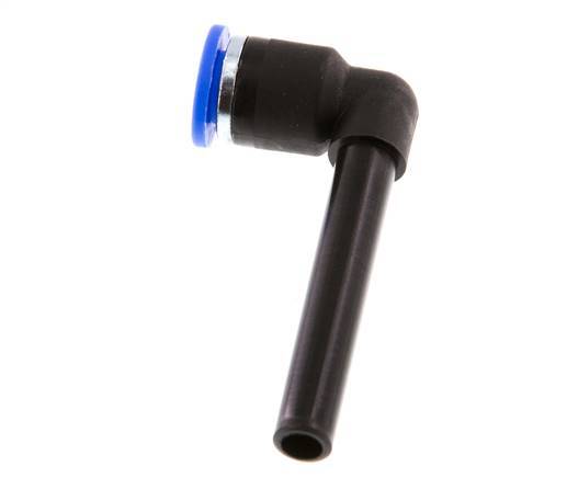 Racor de 6mm x 6mm 90deg con manguito largo de PA 66 NBR [2 piezas]
