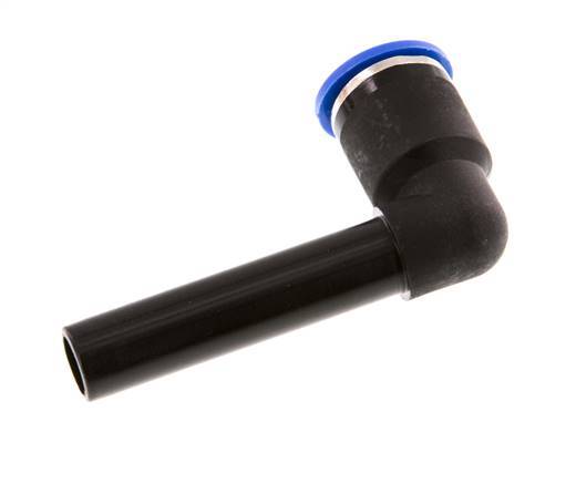 Racor a presión de 12 mm x 12 mm de 90 grados con manguito largo de PA 66 NBR