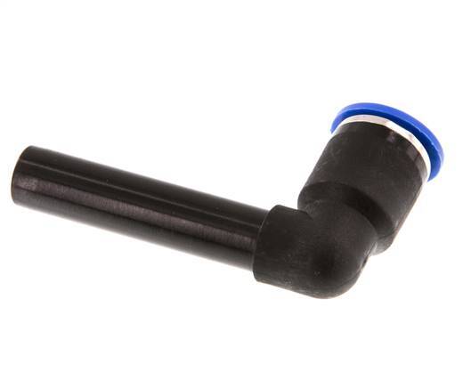 Racor a presión de 12 mm x 12 mm de 90 grados con manguito largo de PA 66 NBR