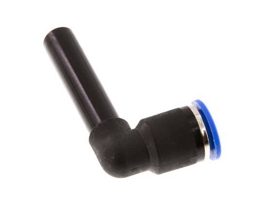 Racor a presión de 12 mm x 12 mm de 90 grados con manguito largo de PA 66 NBR