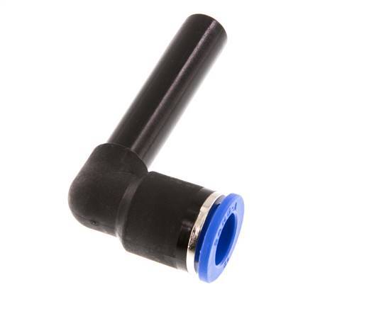 Racor a presión de 12 mm x 12 mm de 90 grados con manguito largo de PA 66 NBR