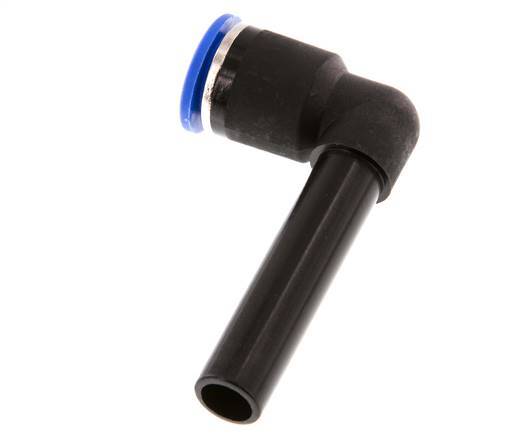 Racor a presión de 12 mm x 12 mm de 90 grados con manguito largo de PA 66 NBR