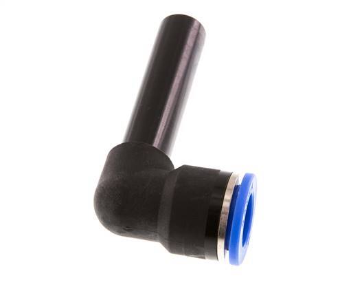Codo de 90 grados de 14 mm x 14 mm con manguito largo de PA 66 NBR