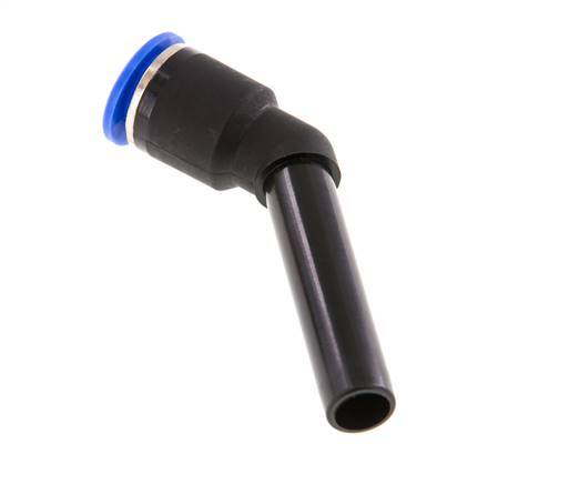 Codo de 12mm x 12mm 45deg con manguito largo de PA 66 NBR [2 piezas]