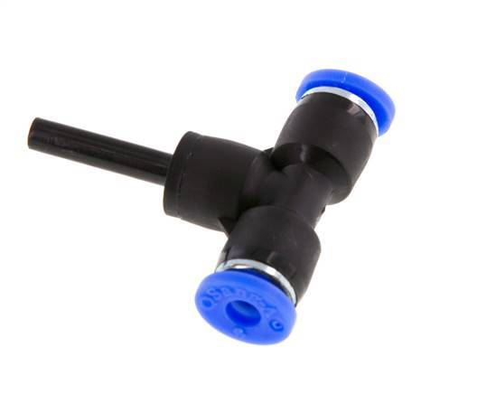 Racor en T de 4mm x 4mm con enchufe PBT NBR [2 Piezas]