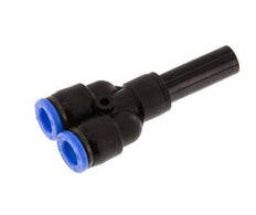 Racor rápido en Y de 8 mm x 10 mm con enchufe PA 66 NBR
