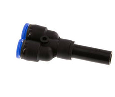 Racor rápido en Y de 8 mm x 10 mm con enchufe PA 66 NBR