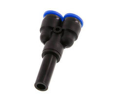 Racor rápido en Y de 8 mm x 10 mm con enchufe PA 66 NBR