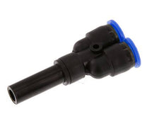 Racor rápido en Y de 8 mm x 10 mm con enchufe PA 66 NBR