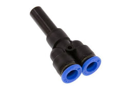 Racor rápido en Y de 8 mm x 10 mm con enchufe PA 66 NBR