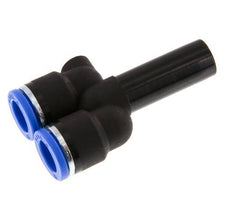 Racor rápido en Y de 10 mm x 12 mm con enchufe PA 66 NBR