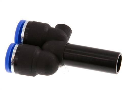 Racor rápido en Y de 10 mm x 12 mm con enchufe PA 66 NBR